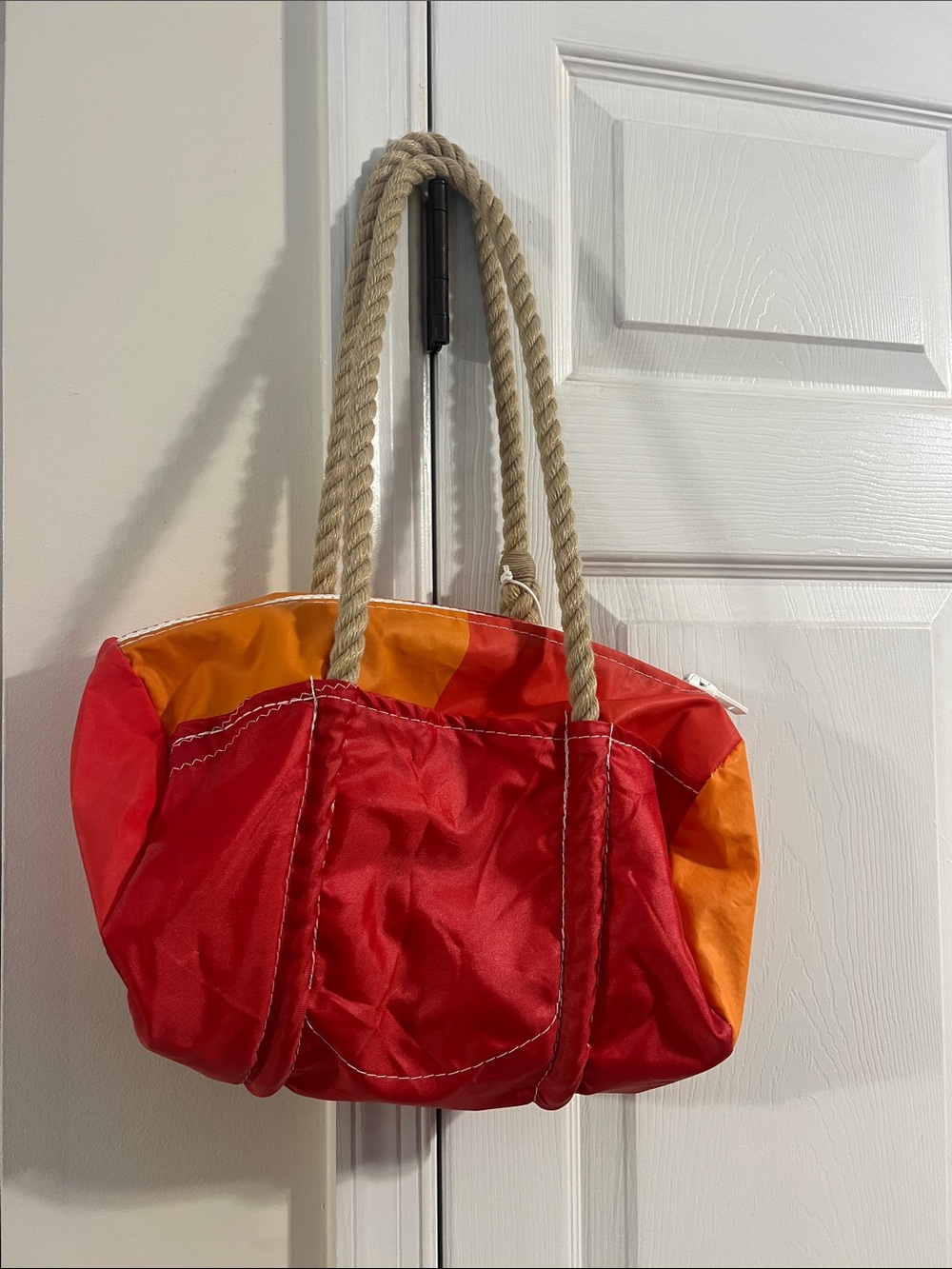 NWT Vintage Dacron baguette bag Sea Bags Maine duffle tote satchel purse